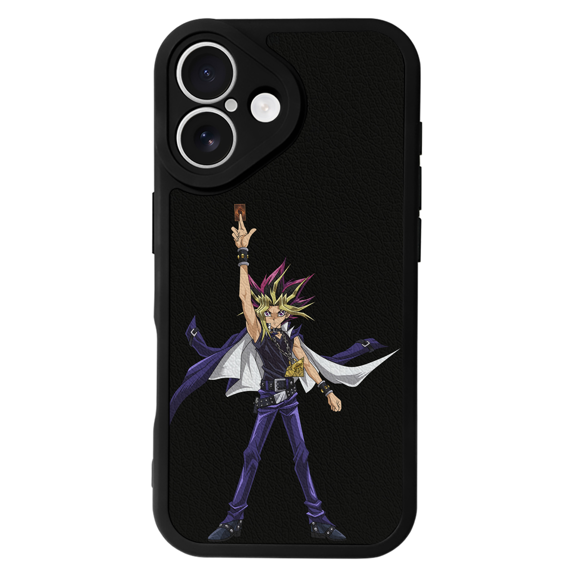 遊☆戯☆王 Yu-Gi-Oh! 【iPhone 16シリーズ対応】シリコンスマホケース（レザー調） 材質：シリコン